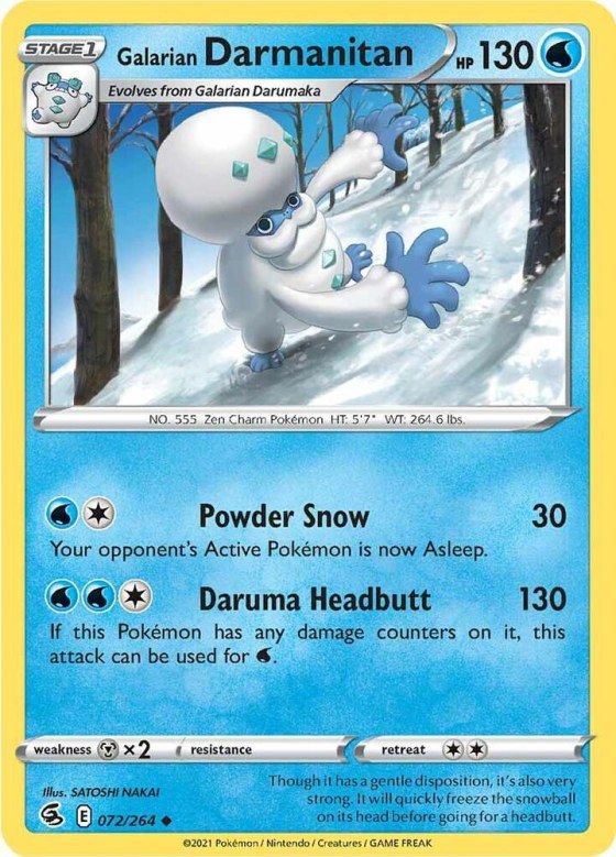 Galarian Darmanitan - Reverse Holo
