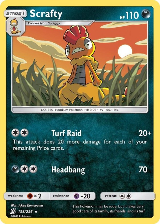 Scrafty - Reverse Holo