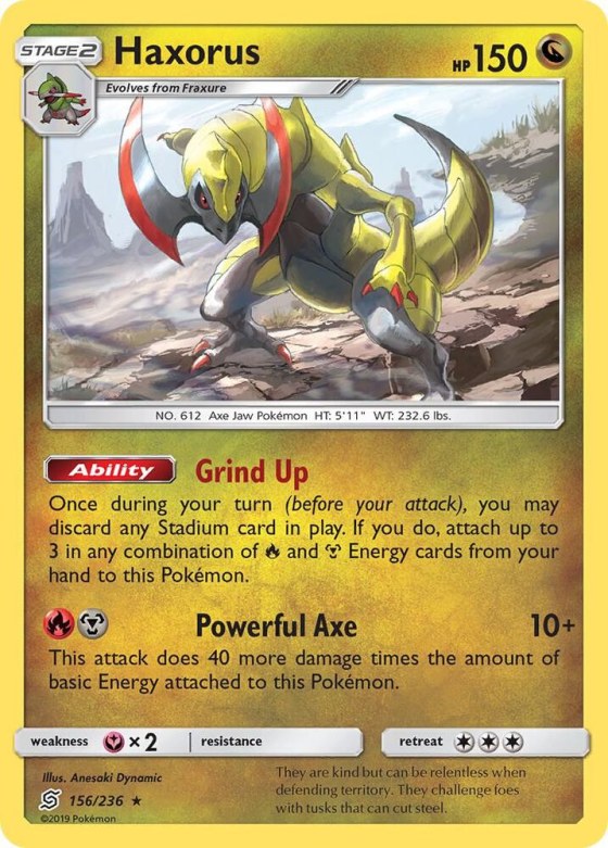 Haxorus - Reverse Holo