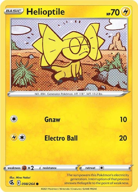 Helioptile - Reverse Holo