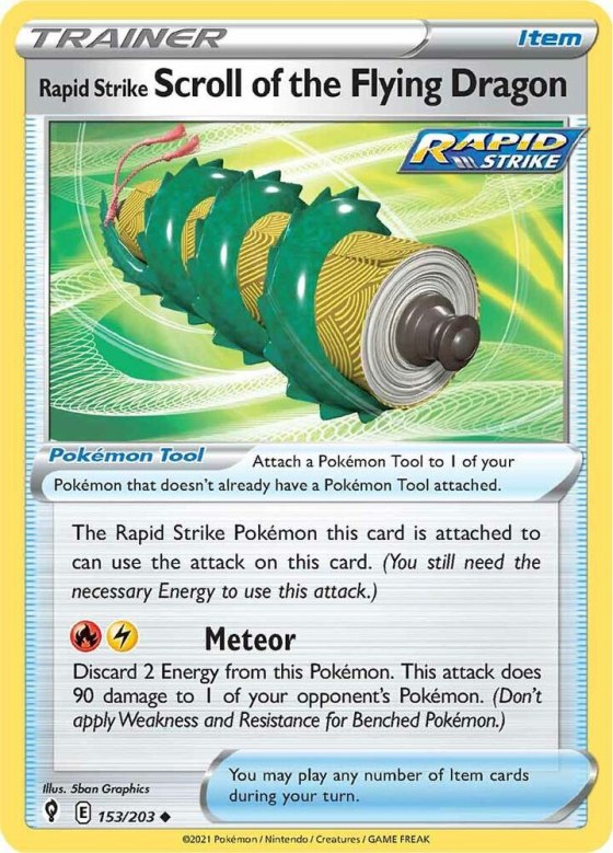 Rapid Strike Scroll of the Flying Dragon - Reverse Holo
