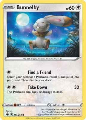 Bunnelby - Reverse Holo
