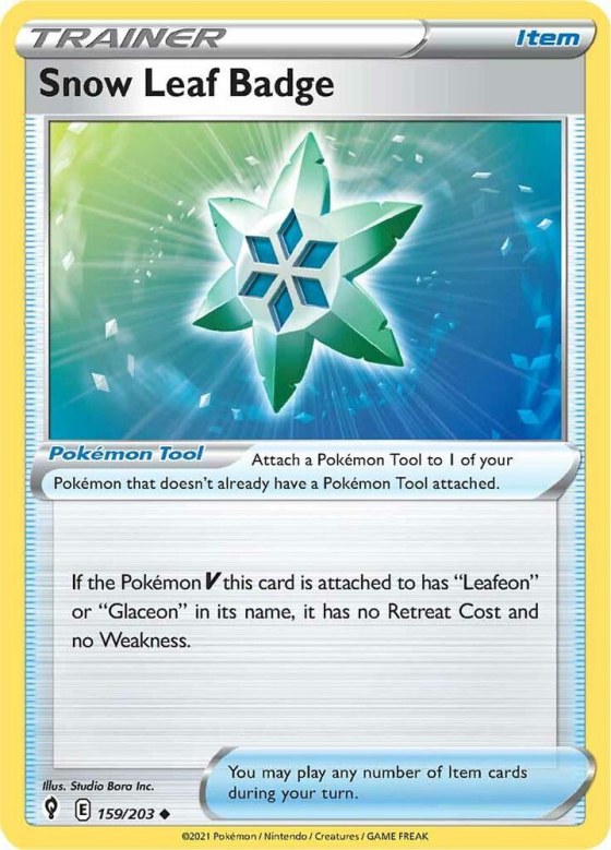 Snow Leaf Badge - Reverse Holo