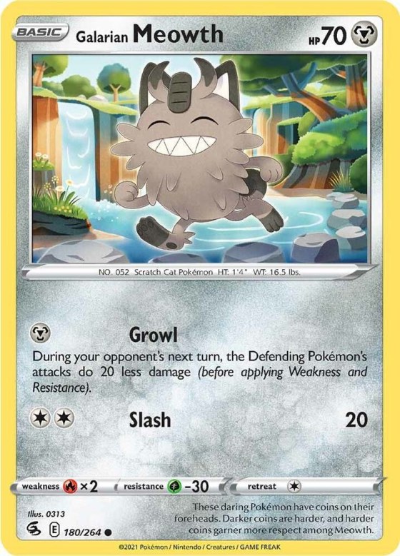 Galarian Meowth - Reverse Holo