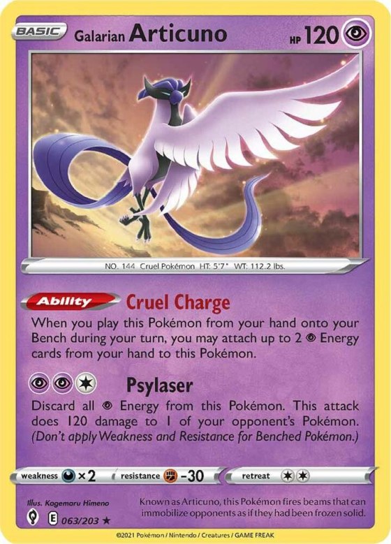 Galarian Articuno - Reverse Holo