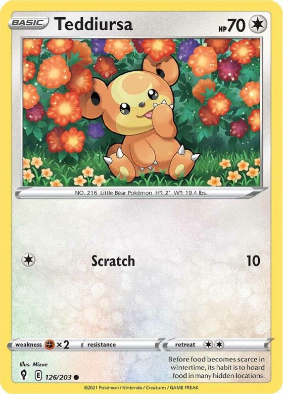 Teddiursa - Reverse Holo
