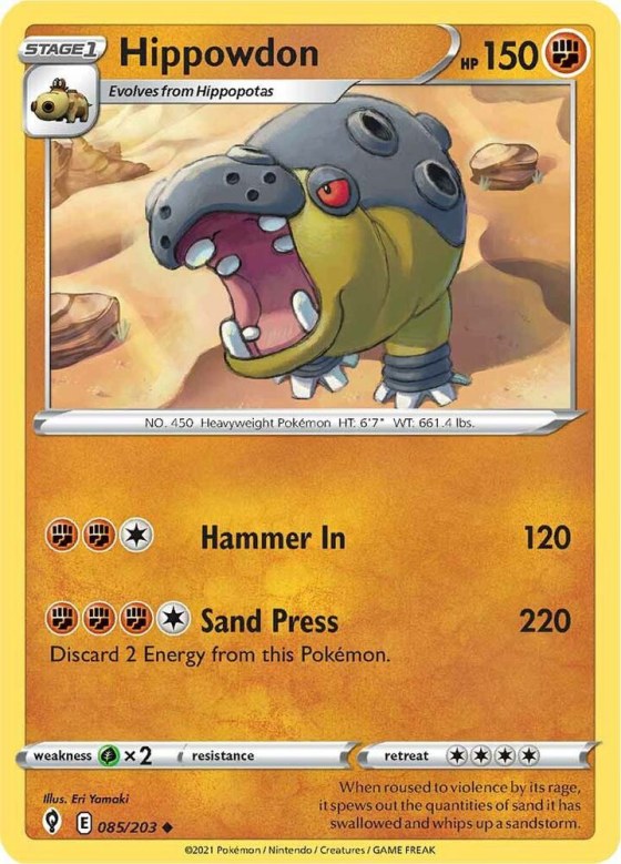 Hippowdon - Reverse Holo