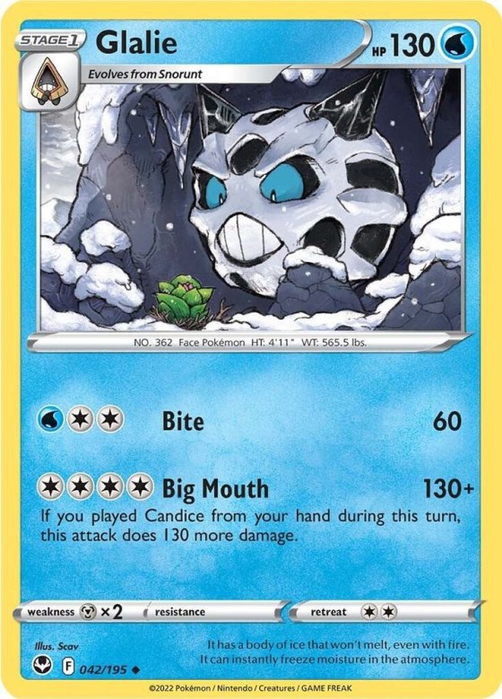 Glalie - Reverse Holo
