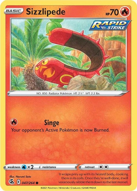 Sizzlipede (47) - Reverse Holo