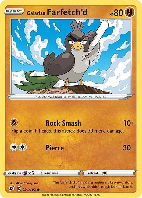 Galarian Farfetch'd - Reverse Holo