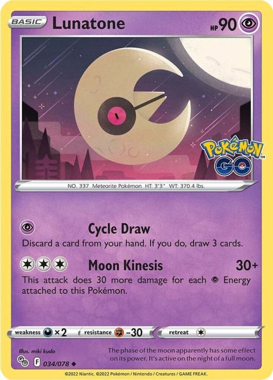 Lunatone - Reverse Holo