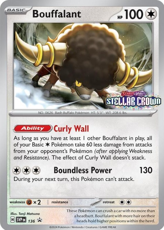 Bouffalant - Prerelease Staff