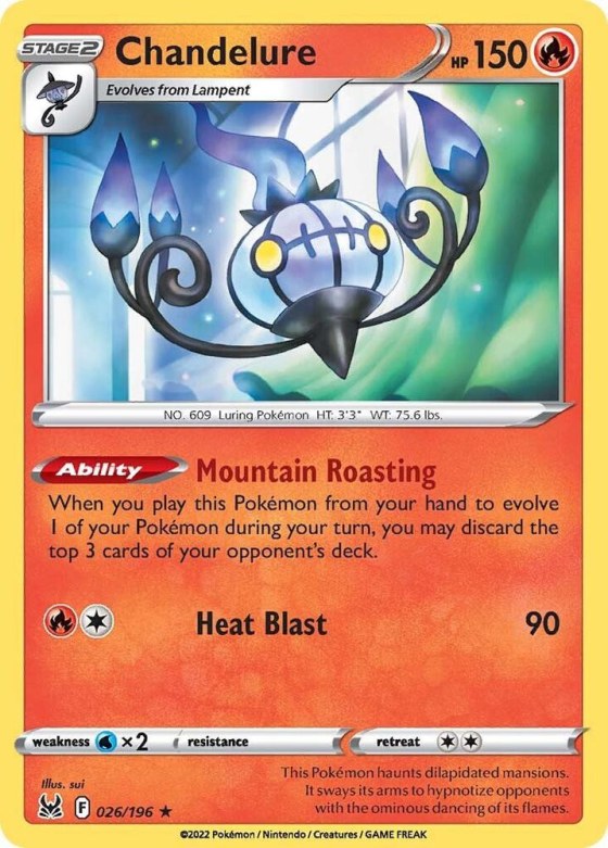 Chandelure - Reverse Holo