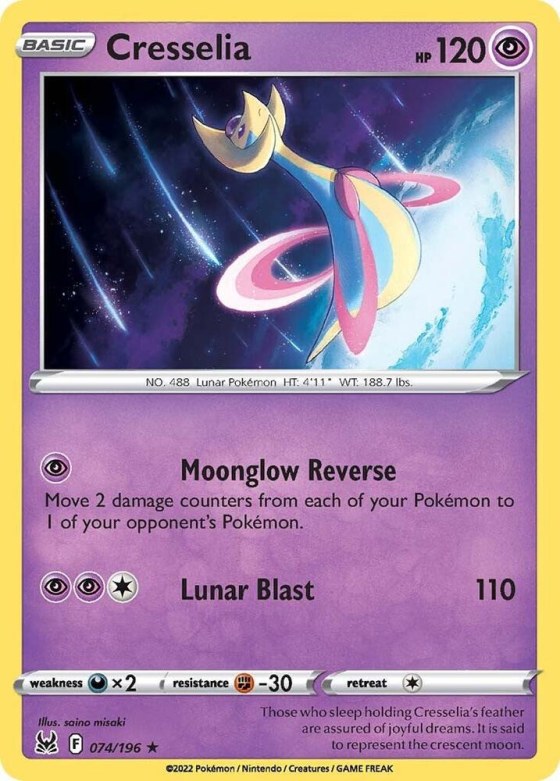 Cresselia - Reverse Holo