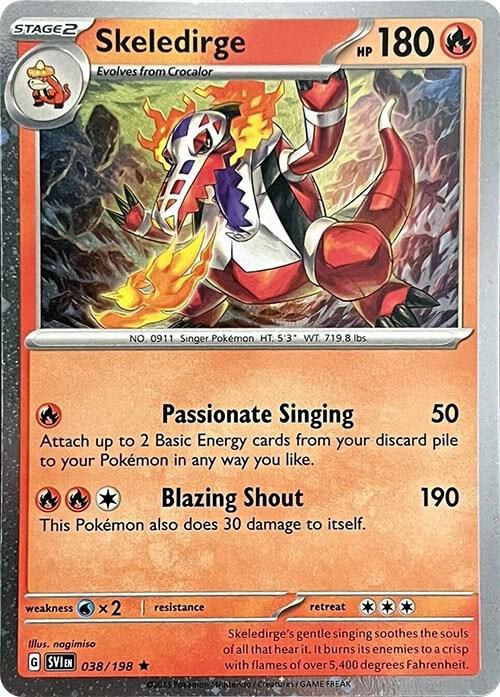 Skeledirge - Sparkle Holo
