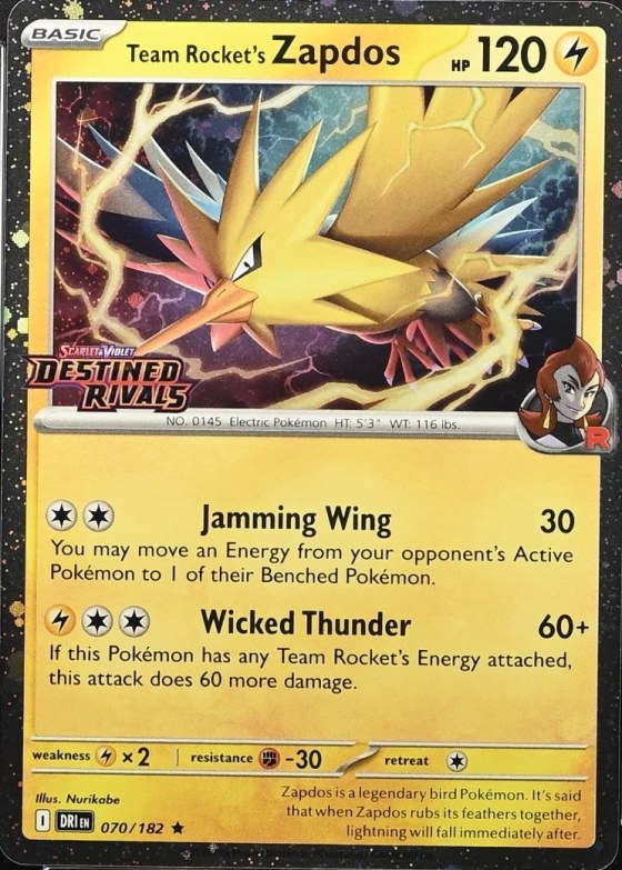 Team Rocket's Zapdos - Gamestop Exclusive