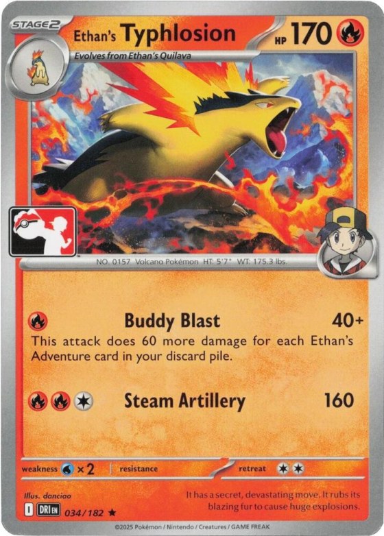 Ethan's Typhlosion - Cosmos Holo