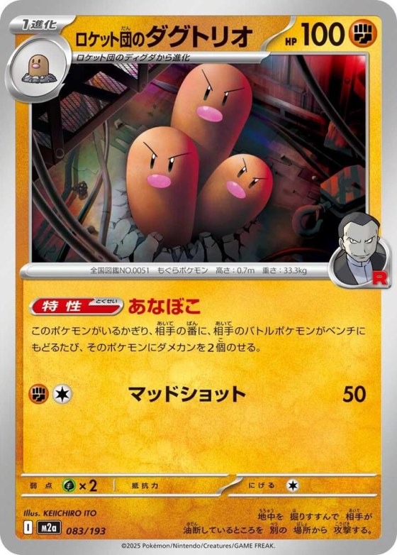 Team Rocket's Dugtrio - Team Rocket Pattern