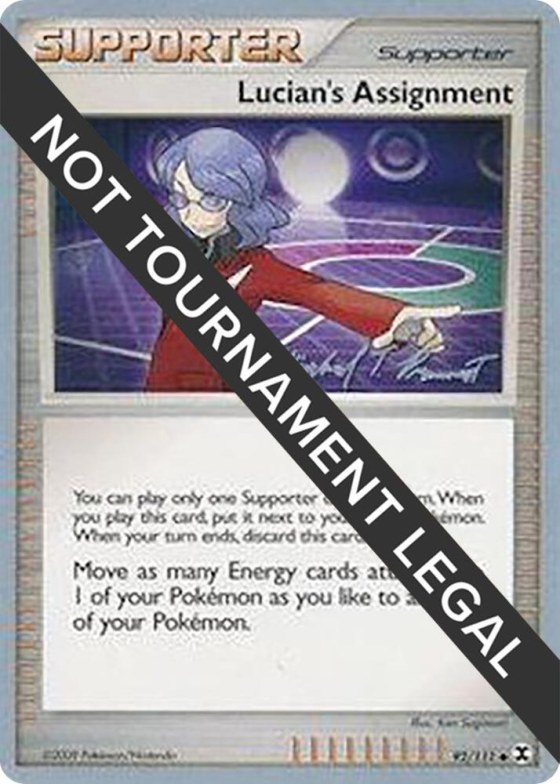 Lucian's Assignment