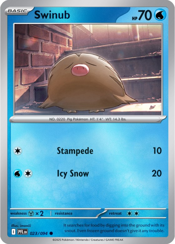 Swinub - Reverse Holo