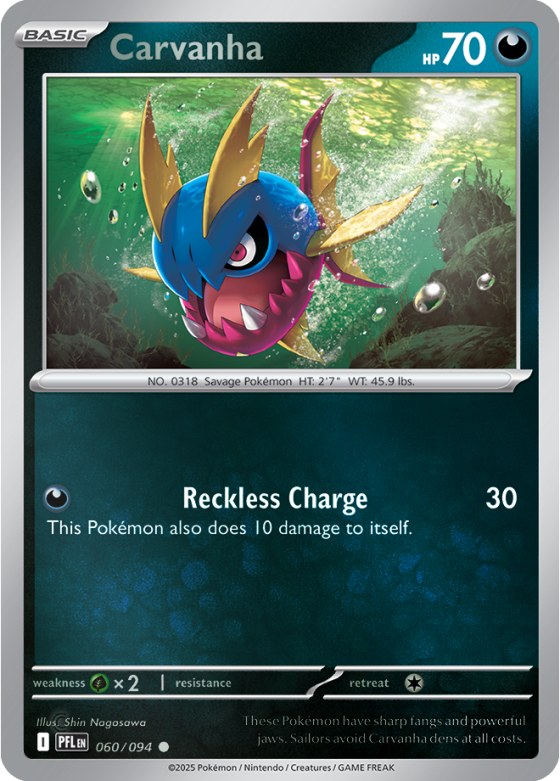 Carvanha - Reverse Holo