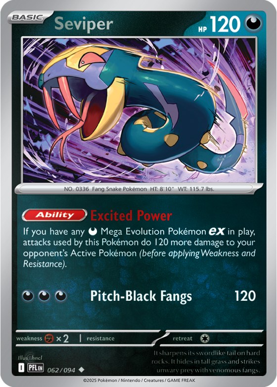 Seviper - Reverse Holo