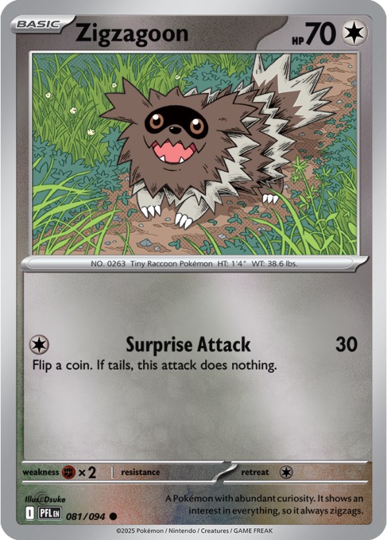 Zigzagoon - Reverse Holo