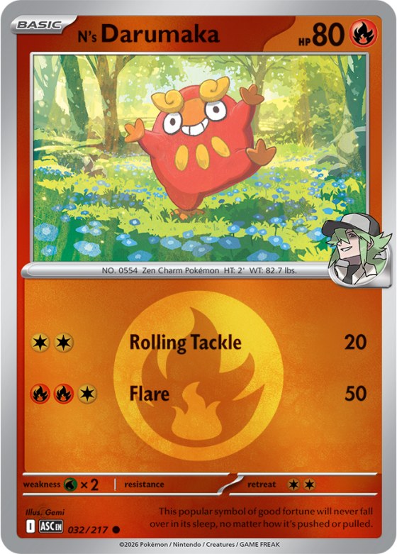 N's Darumaka - Energy Symbol Pattern