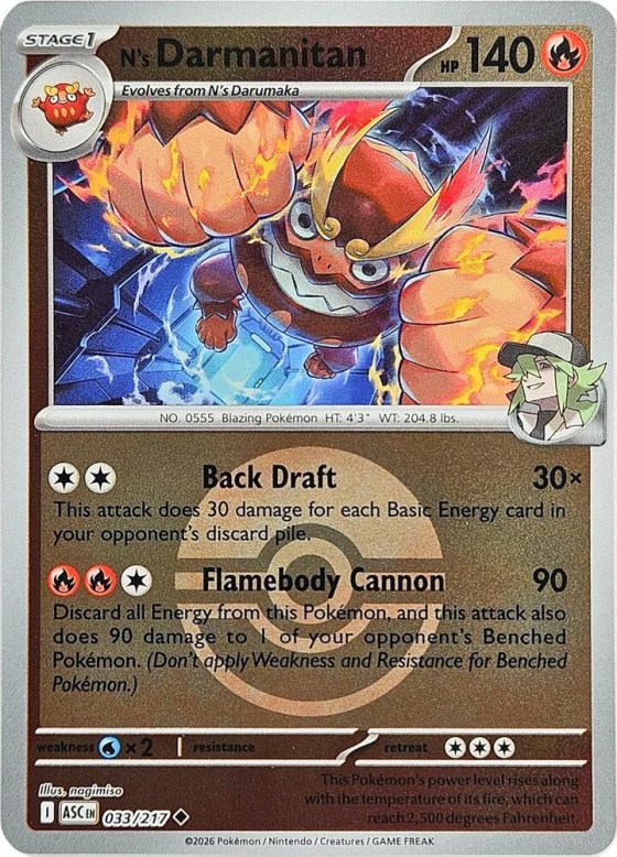 N's Darmanitan - Poke Ball