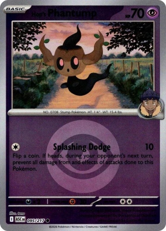 Hop's Phantump - Energy Symbol Pattern