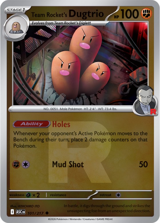 Team Rocket's Dugtrio - Team Rocket