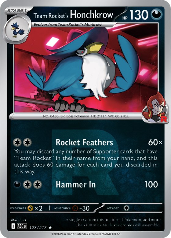 Team Rocket's Honchkrow - Team Rocket