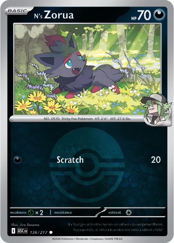 N's Zorua - Poke Ball