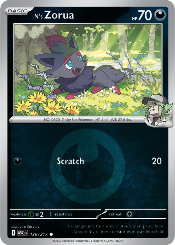 N's Zorua - Energy Symbol Pattern
