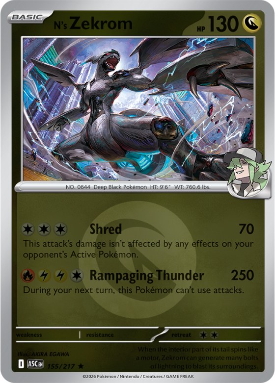 N's Zekrom - Energy Symbol Pattern
