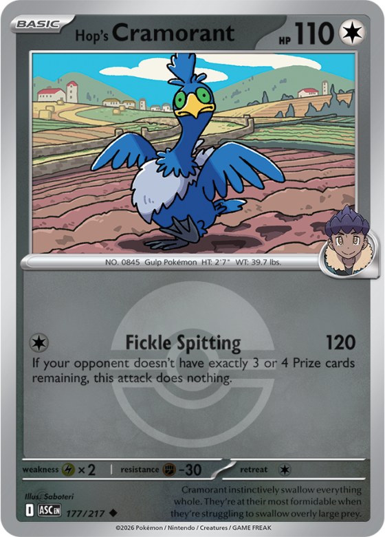 Hop's Cramorant - Poke Ball