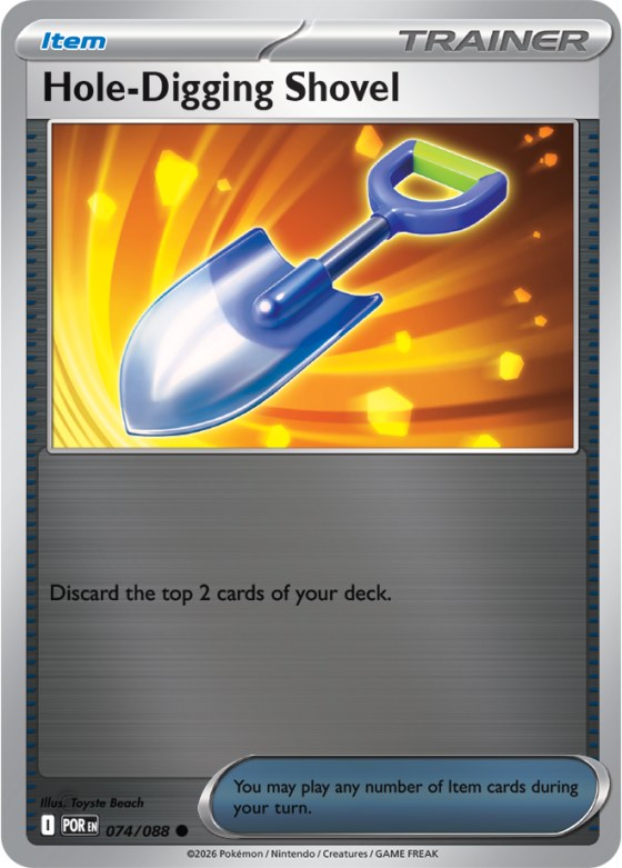 Hole-Digging Shovel - Reverse Holo