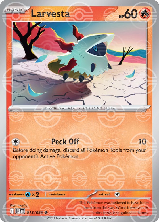 Larvesta - Poke Ball Pattern