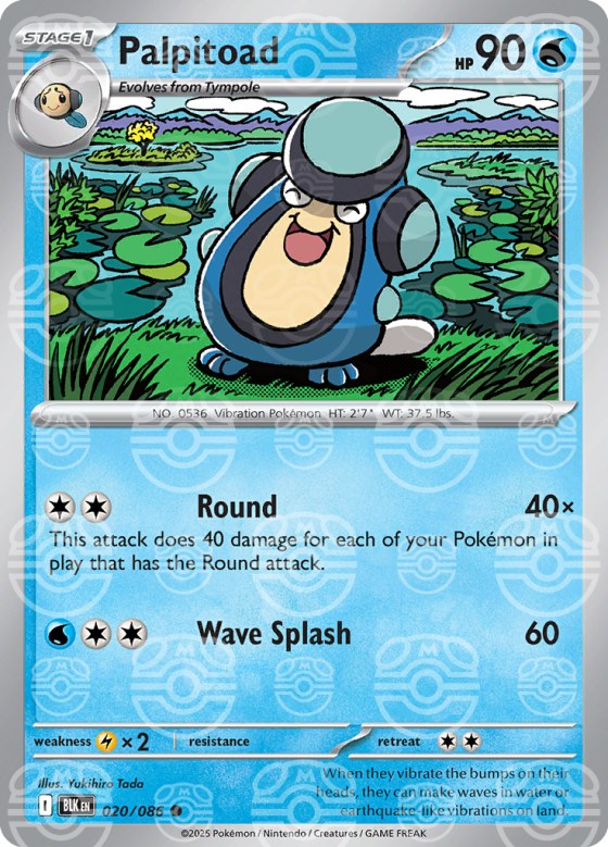 Palpitoad - Master Ball Pattern