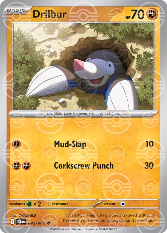 Drilbur - Poke Ball Pattern