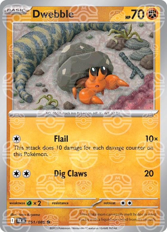 Dwebble - Master Ball Pattern