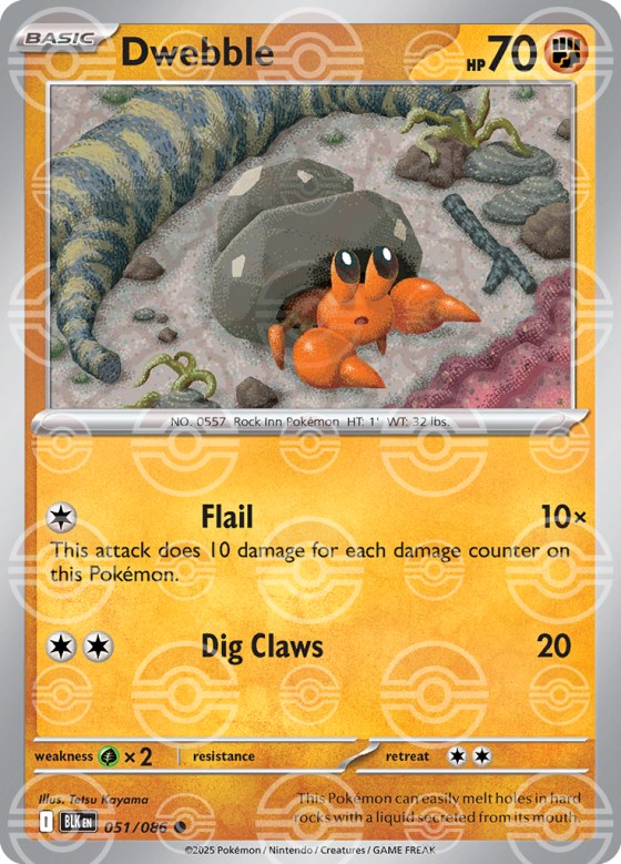Dwebble - Poke Ball Pattern