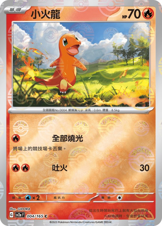 Charmander - Poke Ball Pattern