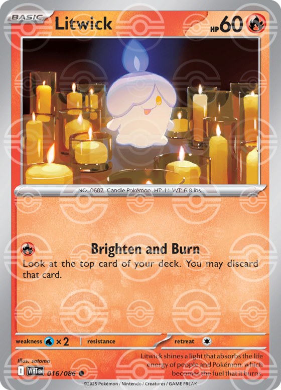 Litwick - Poke Ball Pattern