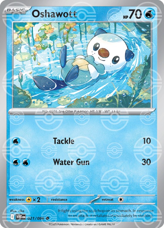 Oshawott - Poke Ball Pattern