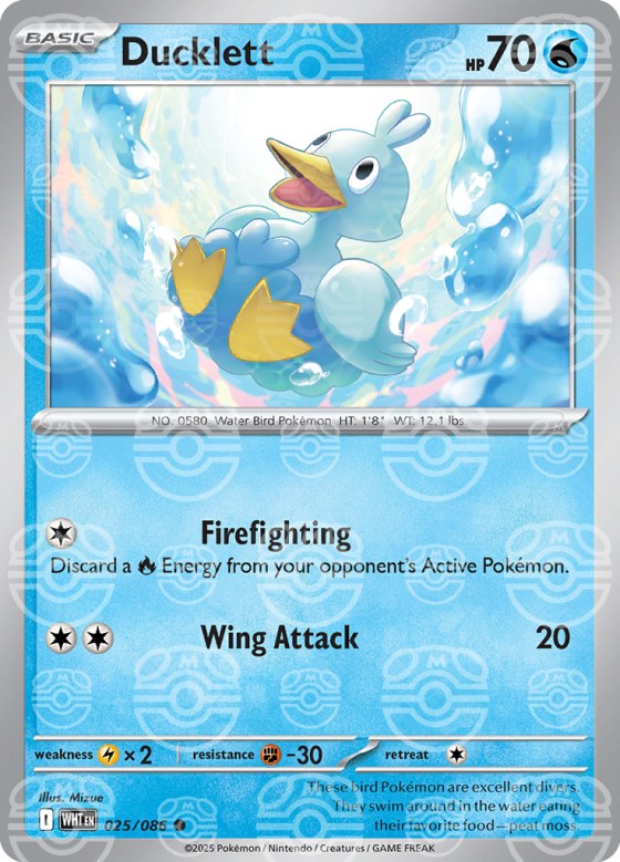 Ducklett - Master Ball Pattern