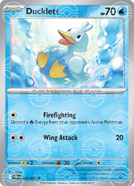 Ducklett - Poke Ball Pattern
