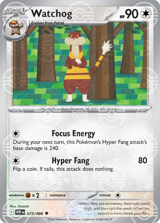 Watchog - Poke Ball Pattern