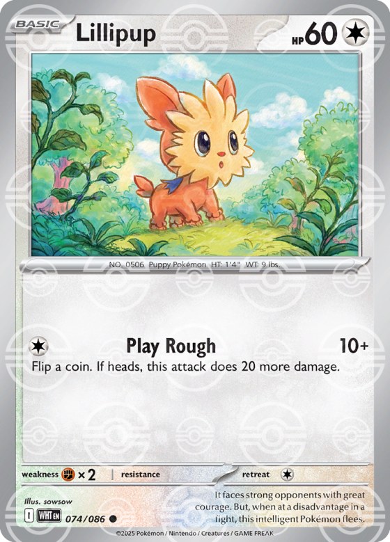 Lillipup - Poke Ball Pattern