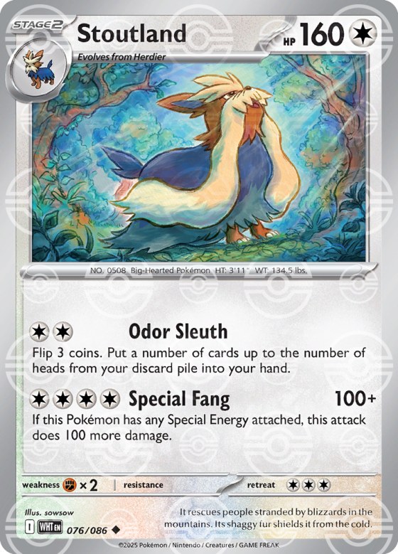 Stoutland - Poke Ball Pattern